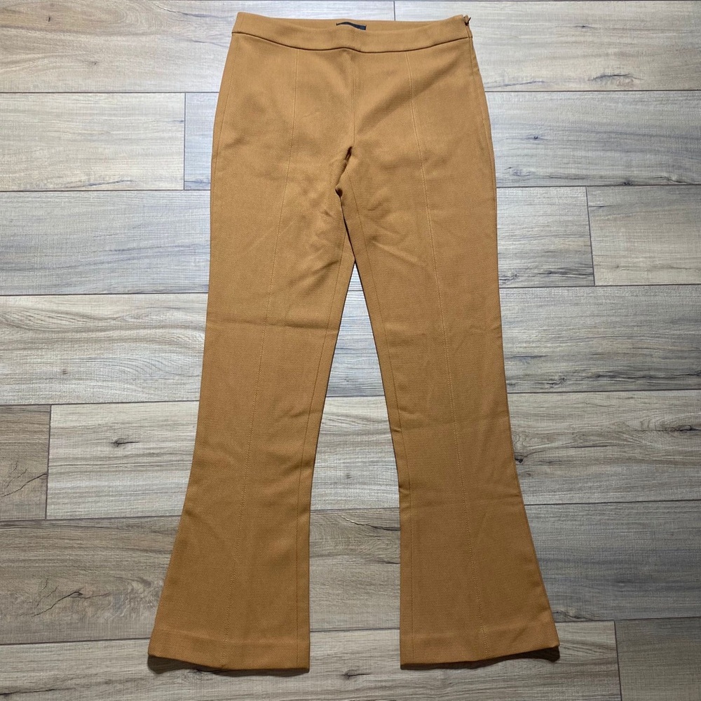 Club Monaco Womens Slim Fit Kick‎ Flare Leg Pants Size 10 Camel